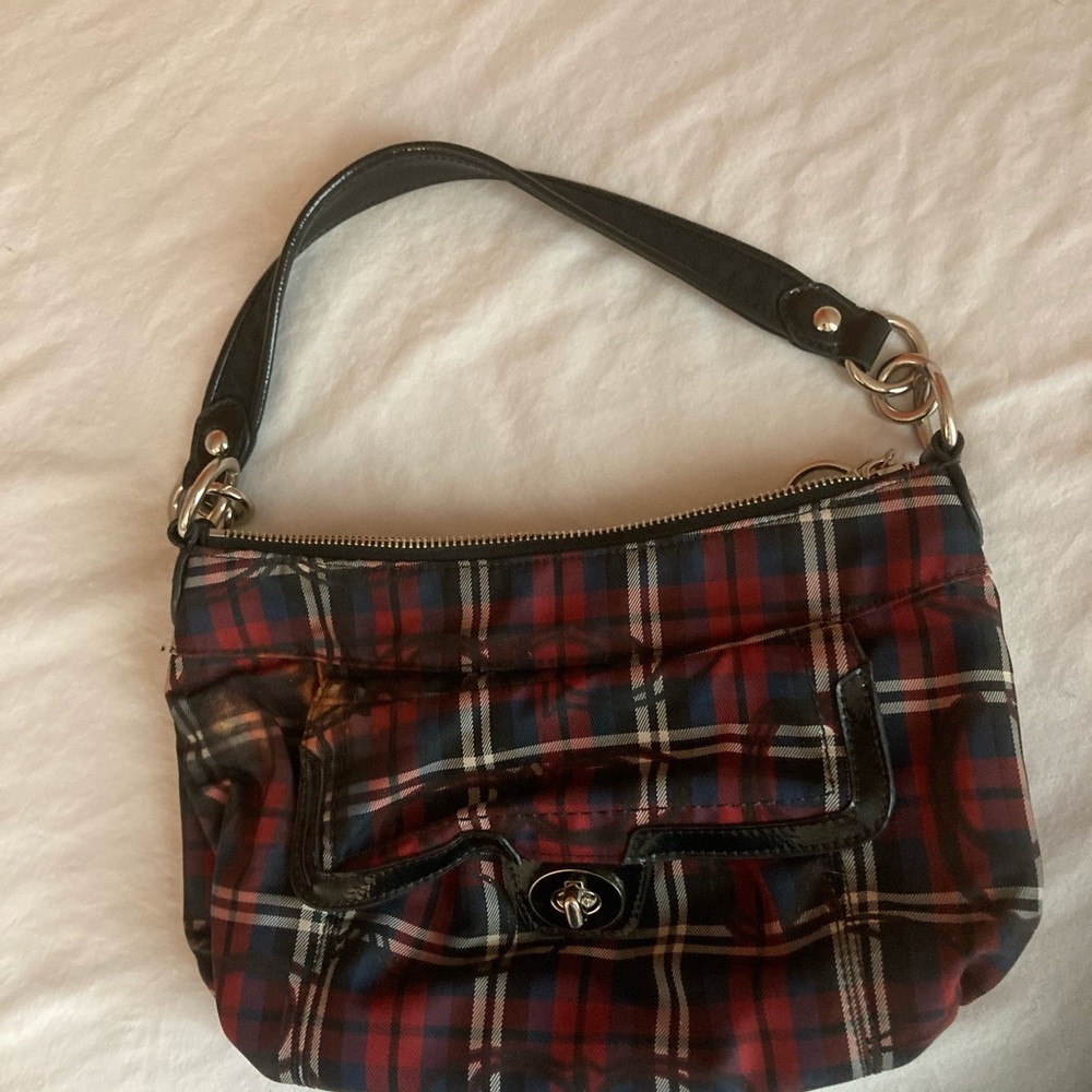Coach plaid purse